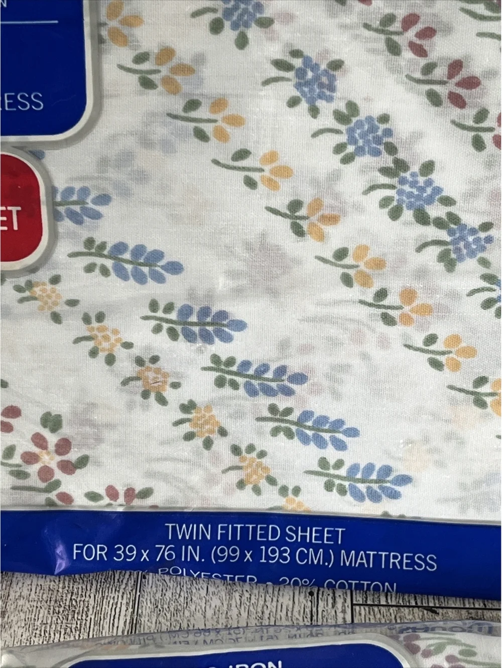Vtg NEW Morgan Jones N0-IRON TWIN Fitted Sheet + 2 Pillow Cases USA Country Grdn